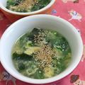 赤い電話's cooksnap of when they made ふんわり卵とわかめのスープ♡.