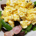 りー君グランマ's cooksnap of when they made スナップえんどうと生きくらげの卵炒め.