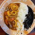 いっぺい99's cooksnap of when they made ハロウィン★イカスミカレー.
