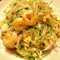 ウマナミ's cooksnap of when they made 黄金トリオ☆豆苗と卵とエビの炒めもの.