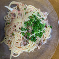 デイジー1222's cooksnap of when they made きのことたらこの 和えるだけパスタ.