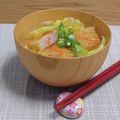 Yukiまむ's cooksnap of when they made 春キャベツとさつま揚げのお味噌汁.