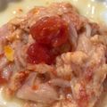 Mimiromi's cooksnap of when they made トマトとカニかまのふんわりたまご炒め.
