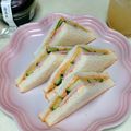 うたかた。's cooksnap of when they made 簡単ピーナツバターでハムきゅうりサンド.