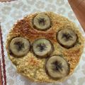 ピンクのたまご's cooksnap of when they made バナナ　ベイクドオートミール　牛乳なし.
