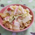 赤い電話's cooksnap of when they made キャベツの梅マヨ和え.