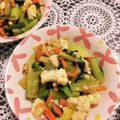 みちばたの花's cooksnap of when they made 【木綿豆腐】小松菜のツナ炒め.