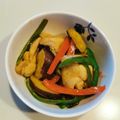 カバゴン's cooksnap of when they made さつまいもと鶏モモのポン酢炒め.