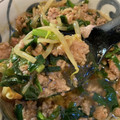 takoyuma's cooksnap of when they made 簡単おかず:ひき肉とニラもやし炒め.