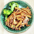 カプチーナ！'s cooksnap of when they made ✿筍と豚肉のオイスターソース炒め✿.