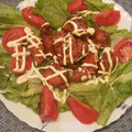 プルンバゴ's cooksnap of when they made 簡単☆あまった唐揚げのリメイクサラダ.