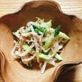 ゆーこ♡'s cooksnap of when they made きゅうりともやしのツナサラダ.