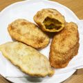 なお321's cooksnap of when they made 餃子の皮で簡単！本格インド風★サモサ★.