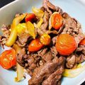 J_son's cooksnap of when they made 牛トマ丼！ミニトマト入りの美味しい牛丼.
