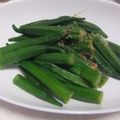 きらり流れ星's cooksnap of when they made わさびオクラ.