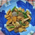はむはむワンコ's cooksnap of when they made 旬の筍Deねじりコンニャク焼き肉タレ炒め.