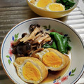 美らはいび's cooksnap of when they made 簡単！とろとろ半熟卵と油揚げの巾着煮♡.