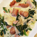 yutoka's cooksnap of when they made ほうれん草と新玉ねぎのクリーム煮.