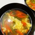 sato3★'s cooksnap of when they made 簡単ピーマンとふわふわ卵の中華野菜スープ.
