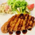 ainuinu's cooksnap of when they made 薄切り肉ロースで簡単！なんちゃって豚カツ.