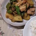 ケチャッピ's cooksnap of when they made 鶏むねとじゃがいもとアスパラの塩昆布炒め.