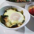 ☆はなちゃん☆☆'s cooksnap of when they made マンバ(高菜)の卵落とし.