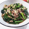 ☆はなちゃん☆☆'s cooksnap of when they made 豚肉と小松菜のニンニク醤油炒め.