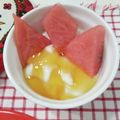 在宅勤務のおじさん's cooksnap of when they made 意外な美味しさ！スイカヨーグルト.