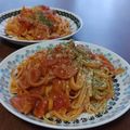 赤い電話's cooksnap of when they made ☆ワンパン！お手軽トマトパスタ.