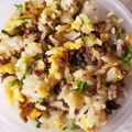 くむちん's cooksnap of when they made そぼろレタスチャーハン.