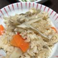 クック0CN3Y2☆'s cooksnap of when they made 舞茸・牛蒡・鶏の炊き込みご飯♪.
