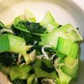 ゅんすけ's cooksnap of when they made チンゲン菜とちりめんじゃこの炒め物.