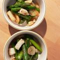 Tomomims's cooksnap of when they made シーフードとアスパラのガーリック炒め.