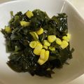 papikun's cooksnap of when they made こども大好き！わかめとコーンの酢の物簡単.
