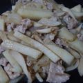 Ｍぱん's cooksnap of when they made 10分以下☆豚肉と長芋のにんにく醤油炒め.