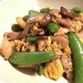 クック☆やーっ！'s cooksnap of when they made スナップエンドウエリンギ卵炒め.
