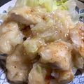 pika3's cooksnap of when they made 簡単柔らか♡鶏むね肉のネギ塩レモン炒め.