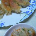 y．hidemin's cooksnap of when they made 絶品♡大葉入りエビ餃子.