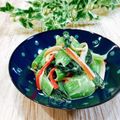 Satoco❋'s cooksnap of when they made 青梗菜(チンゲンサイ)カニカマの中華和え.