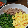 クックD47QAT☆'s cooksnap of when they made 豚そぼろの三色丼.