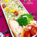 YUH♡ママ's cooksnap of when they made ささっと旨いょ❤水菜のチャーハン.