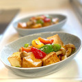 かっちゃん杉's cooksnap of when they made 厚揚げ・ピーマン・しめじの甘酢餡掛け.