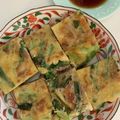 クックJWLD9G☆'s cooksnap of when they made 子どもも喜ぶ★豚肉、にら、小松菜のチヂミ.