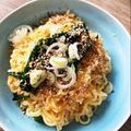 v_v-akota-x_x's cooksnap of when they made ＊汁なし釜玉塩らーめん♡おにぎり付き＊.