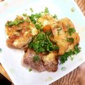 ♡mkwm♡'s cooksnap of when they made 海のフォアグラ?!　ブリの白子ソテー　.