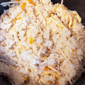 サンタJr's cooksnap of when they made 簡単♡鶏ときのこの炊き込みご飯♡.
