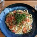 Junecoco87's cooksnap of when they made 茹でてまぜるだけ！シンプルごちそうパスタ.