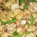 BluedaisyＢ's cooksnap of when they made 鶏肩肉とたけのこの甘辛炒め.