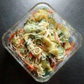 チコリママ's cooksnap of when they made 残った茹でパスタで☆パスタポテサラ.
