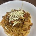虎柄パパ's cooksnap of when they made きのこたっぷり！牛挽肉のボロネーゼ.